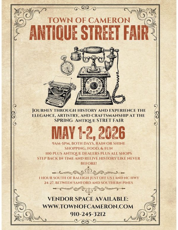 Cameron Spring Antiques Street Fair 2026 | The Pines Times
